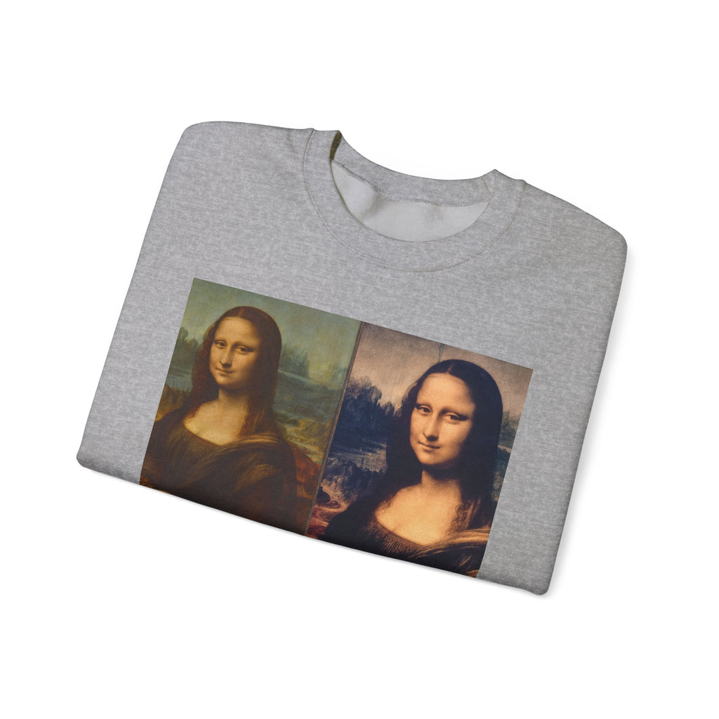 Mona Lisa Collage Sweatshirt — Vintage Art Pop Crewneck