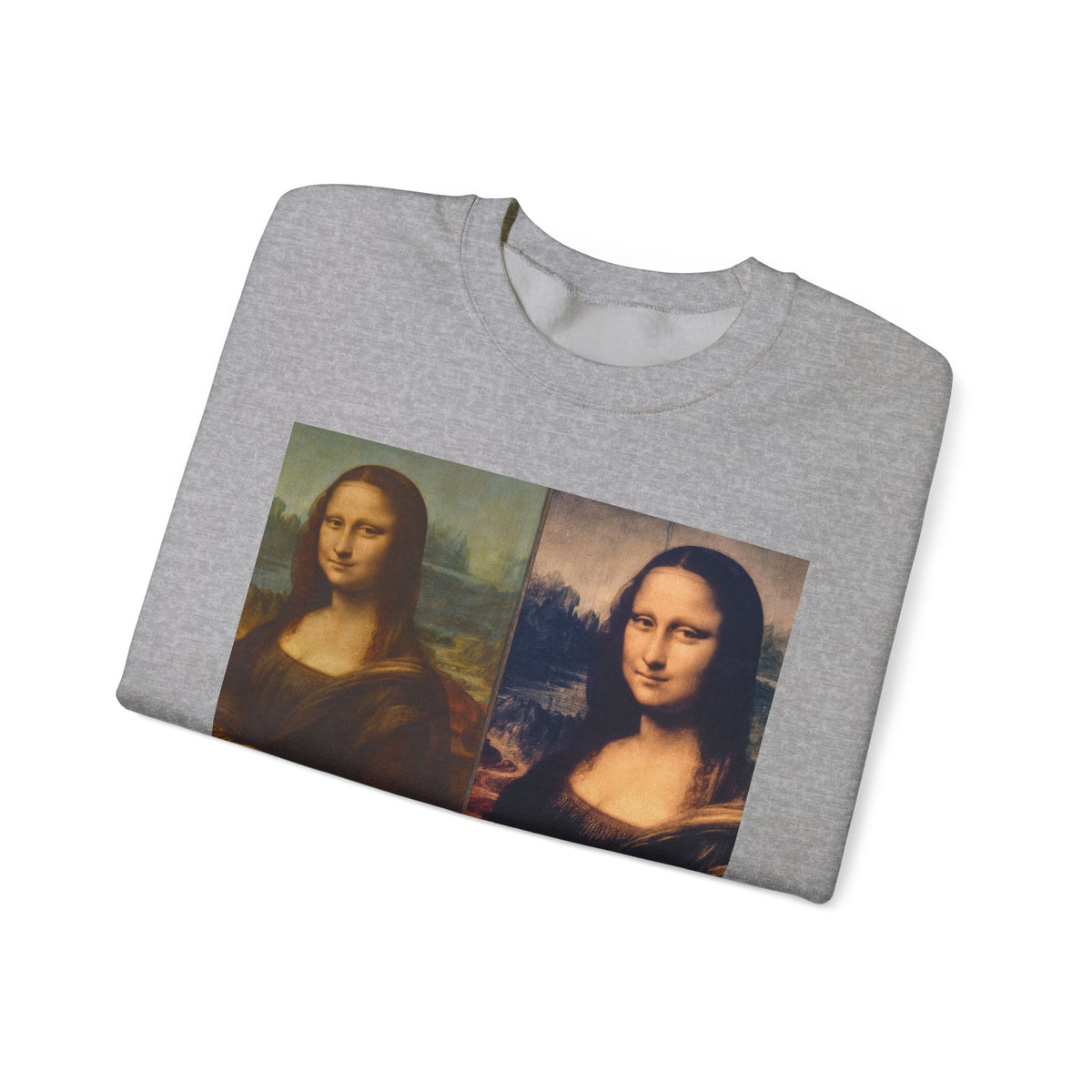 Mona Lisa Collage Sweatshirt — Vintage Art Pop Crewneck