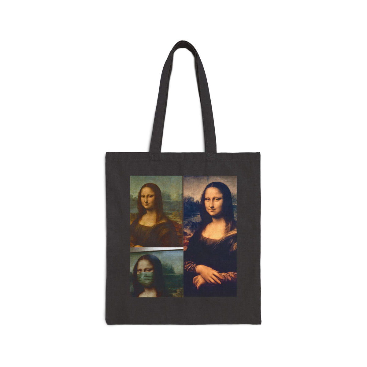 Mona Lisa Collage Tote Bag — Vintage Art Canvas Shopper