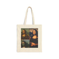 Mona Lisa Collage Tote Bag — Vintage Art Canvas Shopper
