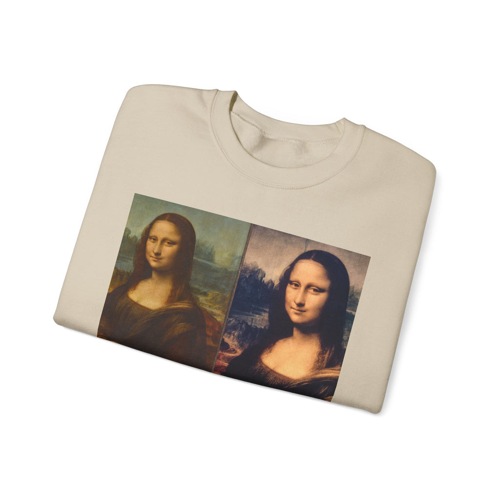 Mona Lisa Collage Sweatshirt — Vintage Art Pop Crewneck