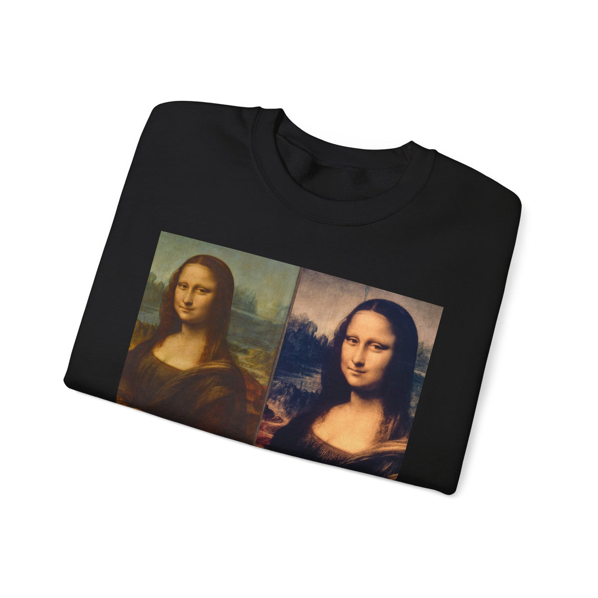 Mona Lisa Collage Sweatshirt — Vintage Art Pop Crewneck
