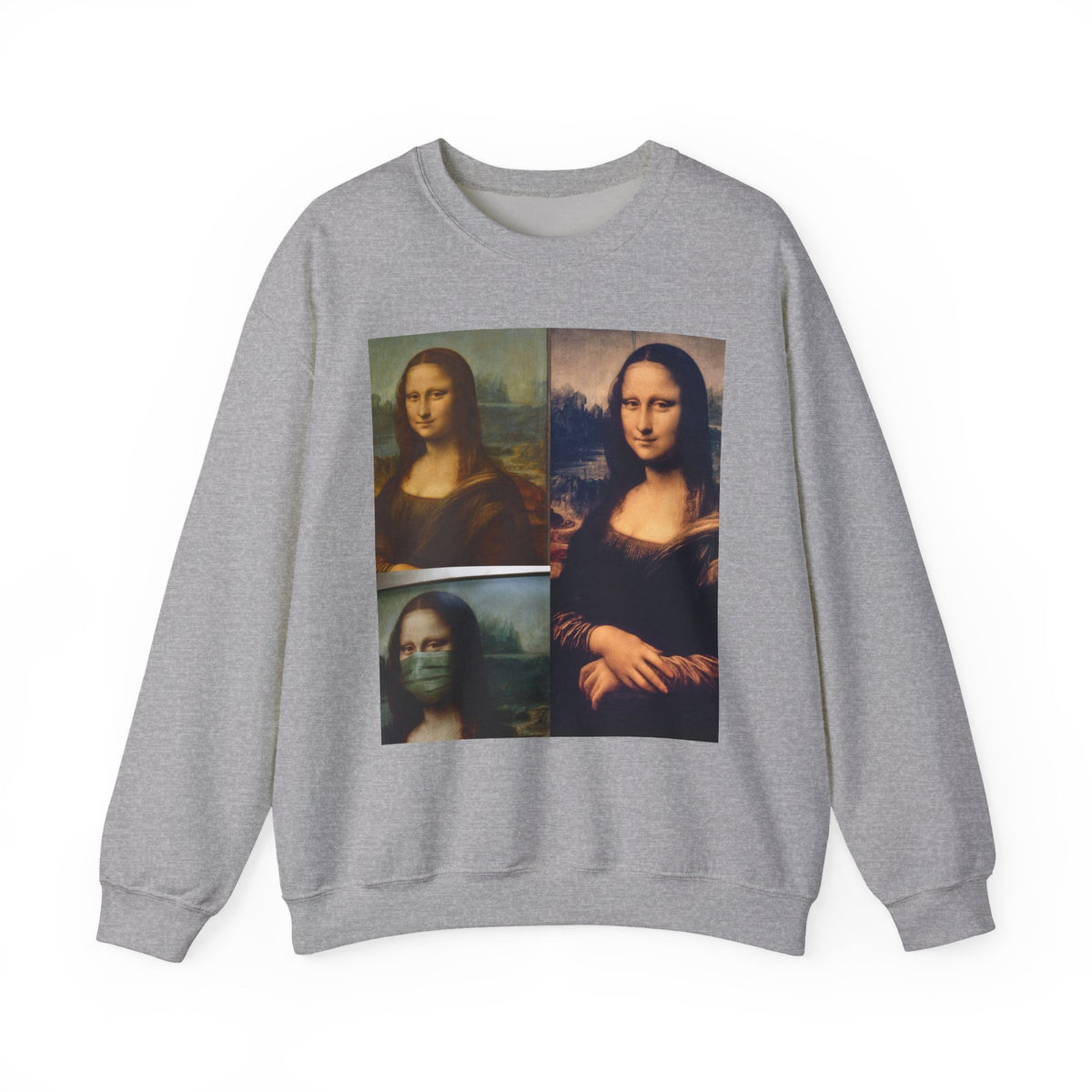 Mona Lisa Collage Sweatshirt — Vintage Art Pop Crewneck