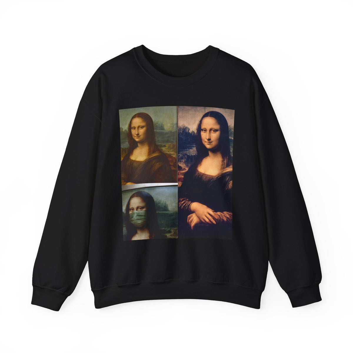 Mona Lisa Collage Sweatshirt — Vintage Art Pop Crewneck