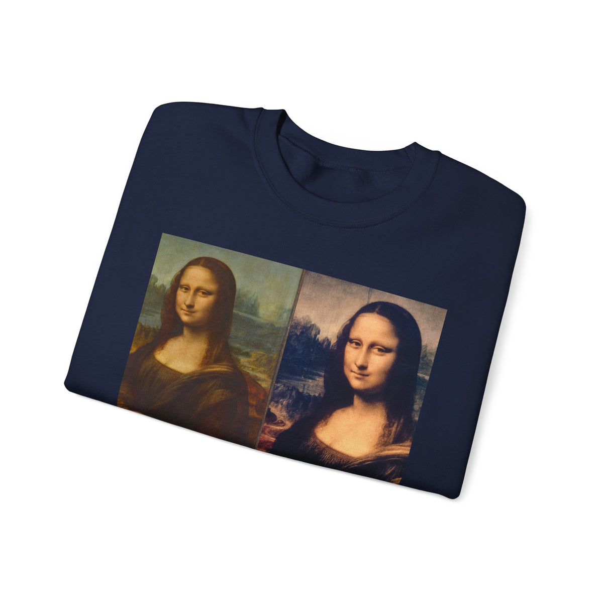 Mona Lisa Collage Sweatshirt — Vintage Art Pop Crewneck