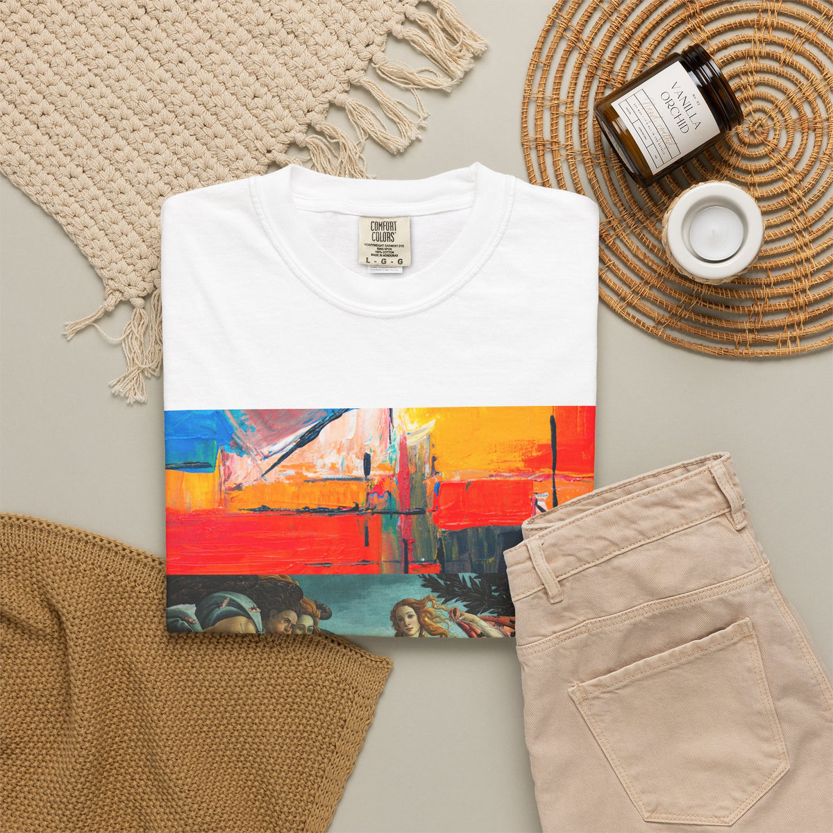 Renaissance Pop Art T-Shirt — Venus Reimagined Graphic Tee