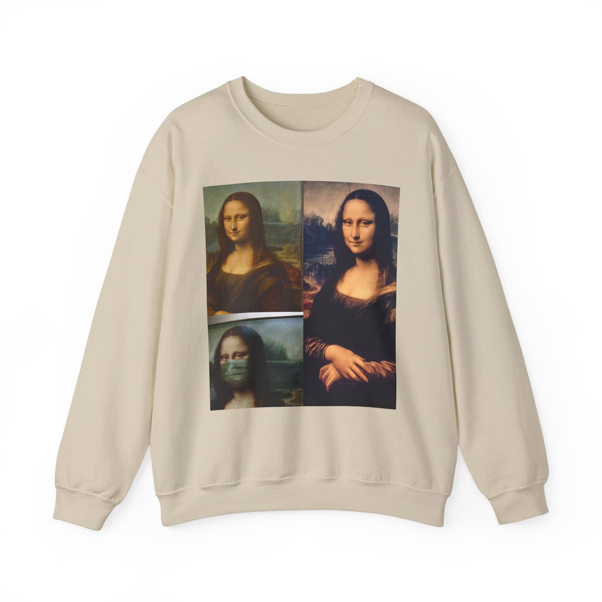 Mona Lisa Collage Sweatshirt — Vintage Art Pop Crewneck